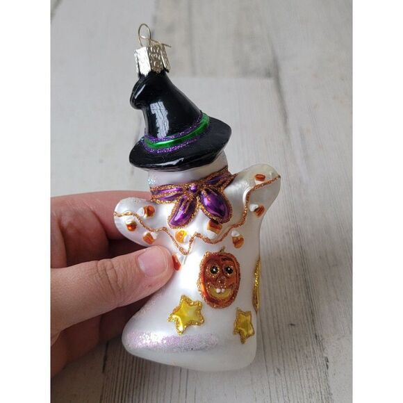 OWC fit to be tied 2002 ghost Halloween blown glass ornament - Picture 5 of 7